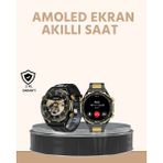 Zero Land Hnrlishp Amoled Ekran Akıllı Saat Uyku Nabız Adım Ölçer Su Geçirmez - Büyük - Renkli