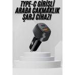 Zero Land Hnrlishp Araç Içi Şarj 38W Güç Kapasiteli Type-C Girişli Araba Çakmaklık - Renkli