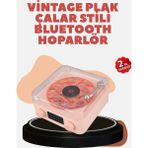 Zero Land Hnrlishp Retro Kristal Netliğinde Ses – Gece Işıklı Retro Bluetooth Hoparlör - Renkli
