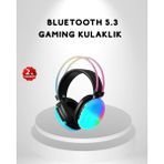 Zero Land Hnrlishp Rgb Işıklı Kablosuz Kulaklık Bluetooth 5.3 800MAH Ergonomik Ipx4 Dalı - Renkli
