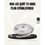 Zero Land Hnrlishp Tv Arkası LED Şerit Işık Otomatik Açma Kapama Özellikli 2mt - RGB