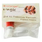 Zero Land Ilkeshop Şeffaf Renkli Kartela Takma Tırnak 24 Adet - Şeffaf