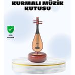 Zero Land Lvsqvr Enstrüman Şeklinde Müzik Kutusu Lüt Tasarım Melodious Music - Ahşap