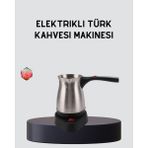 Zero Land Mtxdpn Elektrikli Türk Kahvesi Cezvesi 800W Kablosuz Döner Tabanlı - Çelik