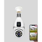 Zero Land Muratech 1080P Wifi Ampul Kamera Uzaktan Erişimli Hareket Sensörlü Gece Görüşlü - Beyaz