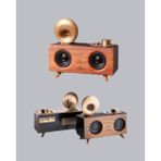 Zero Land Muratech Çift Hoparlörlü Bluetooth Gramofon Speaker – Fm Radyo, Usb, Sd Kart ve Aux Girişli - Renkli
