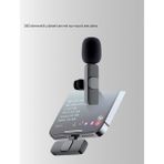 Zero Land Muratech Çift Mikrofonlu Kablosuz Kayıt Seti Iphone Uyumlu Mini Mikrofon - Pembe