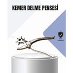 Zero Land Nrzsnt Kemer Delme Pensesi Çok Amaçlı 6 Farklı Delik Boyu Ayarlı Deri Delme Aleti - Çok Renkli