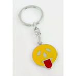 ZERO LAND NRZSNT72000012038201590145 Hn-Shop Dil Çıkaran Emoji Metal Anahtarlık-Sarı