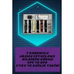 Zero Land Semeglbl Dijital Göstergeli A10S Kulaklık ve 7 Kordonlu W9 Akıllı Saat Android ve Ios Uyumlu Uyku Takibi Sesli Görüşme - 49 mm
