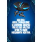 Zero Land Sepetim Bluetooth Kulaklık Oyuncu Kulaklığı Rgb Işıklı Oyunlarda Düşük Gecikme - Çok Renkli