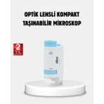 Zero Land Sptrns Taşınabilir Eğitim Mikroskobu 80X–200X LED Işıklı ve Darbeye Dalı - RGB