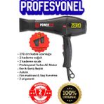 Zero Line Powertech Kuaför Tipi Profesyonel Fön Makinesi 2500 Saç Kurutma Profosyonel - Siyah