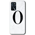 Zero Oppo A16 HD Desen Baskılı Beyaz Mermer Desenli Ö Harfi Cep Telefonu Kılıfı