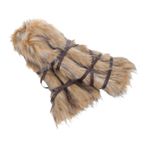 Zerodeko 1 Çift Viking Kürk Bacak ısıtıcılar Tüylü Çizme Manşetleri Toppers Cosplay Warrior Kostüm Aksesuar Tüylü Bot Manşetleri Cosplay Aksesuar Noel Için Cosplay Aksesuar