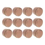 Zerodeko 12 Adet Teneke Mum Kavanozu Mumlar Mum Mumu Tealight Çakmaklar Söndürücü Kokulu Mumlar Konik Mumluklar Küçük Mumluk Çay Mumluk Tealight Mumluklar Teneke Rose Gold