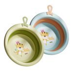 Zerodeko 2 Adet Bebek Katlanır Lavabo Leğen Bulaşık Yıkama Havzası Katlanabilir Yıkama Küveti Bebek Yüz Küveti Katlanabilir Yıkama Sepeti Bebek Küveti Ayak Yıkamak Silikon Lavabo Seyahat Pp