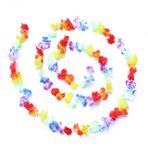 Zerodeko 2 Adet Çelenk Luau Hawaii Çiçek Plaj Kolye Hawaii Çiçek Sınır Hawaii Çiçek Lei Banner Boho Hawaii Çiçek Afiş Luau Çiçek Bohem Ziyafet Tomurcuk
