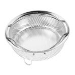 Zerodeko 22 Cm Pirinç Pişirici Buhar Sepeti Sağlam Metal Buhar Ek Parçası Buhar Rafı Çok Amaçlı Soğutma Sepeti Gümüş