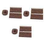 Zerodeko 3 Set Pürüzsüz Kil Harf Damgaları Seramik Damgaları Kil Harf Damgası Polimer Kil 3 Adet*3