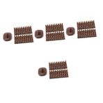 Zerodeko 4 Set Polimer Kil Harf Damgaları Kil Alfabe Damgaları Kil El Sanatları Kurabiye Bisküvi Dekoratif Damgalar 3 Adet * 4