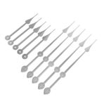 Zerodeko 5 Set Duvar Saati Eller Diy Duvar Saati Kiti Saat Mekanizması Değiştirme Kiti Yedek Saat Ibresi Beyaz Alüminyum
