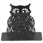 Zerodeko Baykuş Peçetelik Dekoratif Peçetelik Baykuş Mutfak Dekoru Metal Peçete Tutucusu Ferforje Peçete Tutacağı Dikey Peçetelik Bağlantısız Doku Dağıtıcısı Depolama Rafı Noel Dövme Demir