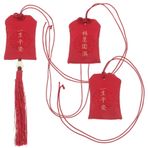 Zerodeko Charm Bag 3 Parça Kumaş Boş Poşet Püskül Taşınabilir Kokulu Kese Ev Seyahat için