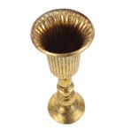 Zerodeko Demir Saksı için ayaklı ekici süslemeler Çalışma masası Antik masaüstü metal çiçek vazo taze çiçek saklama kabı Demir Sanat Saksı masaüstü vazo metal saksı ütü Golden