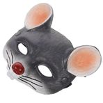 Zerodeko Gri Maske Yara Izi Kafa Maskesi Yarım Yüz Hayvan Maskesi 3D Maske Cadılar Bayramı Karnaval Masquerade Cosplay Parti Sahne Için