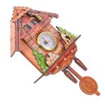 Zerodeko Vintage Guguklu Duvar Saati, Sessiz Kuvars Hareketi, Kolay Kurulum, Oturma Odası, Yatak Odası, Ofis Için İdeal, Sanatsal Bir Hava Katar, Doğru Zaman Tutma, Ev Dekorunu Geliştirir,