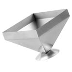 Zerodeko Yapışmaz Pişirme Aleti Piramit Kalıp Kulesi Pilavı 11x11cm Ev Restoran için