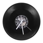 Zerodeko Yatak Odası İçin Şık Vinil Plak Duvar Saatleri Müzik Odası Dekoru Pil Ile Çalışır