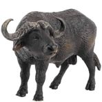 Zerodis Simülasyon Buffalo Doll Buffalo Modeli Oyuncak Mini Oyuncak Eşlik Bilişsel Oyuncak Oturma Odası Çalışma Odası Masası Dekorasyon Çocuk Erkek için