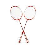 Zerogym 2li Badminton Raket Seti 66cm Turuncu
