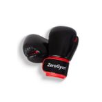 Zerogym Boks Eldiveni, Muay Thai, Kick Boks Eldiveni Siyah Kırmızı 6 OZ (S)