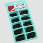 Zeroshop 100 Adet Mat Takma Tırnak-Siyah
