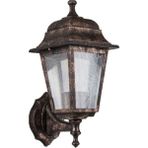 Zerpa Aydınlatma 20 cm x 39 cm Dekoratif Optik Kare Bakır Duvar Armatür Aplik