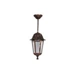Zerpa Aydınlatma 20 cm x 46 cm Dekoratif Optik Altıgen Bakır Sarkıt Armatür Aplik