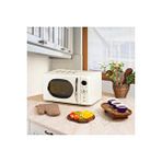 Zerpa Zln1245 | Retro Mikrodalga Fırın | 700w | 20l | 6 Kademeli | Buz Çözme | Otomatik Pişirme Siyah