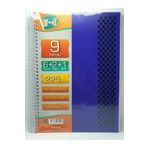 Zersan U4 6+2+1 Bölümlü 225 Yaprak A4 Sipralli Ayraçlı Defter 6 Kareli 2 Çizgili 1 Çizgisiz Çoklu Defter