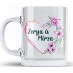 Zerya Hobi İsme Sevgililere Özel Şeffaf Camlı Kupa - Sevgililere için CAMLI Bardak (İSİM İÇİN MESAJ ATINIZ)