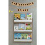 Zerya Isme Özel Kürtçe Çocuk Kitaplı Montessori Çocuk Odası Kitaplığı 80*60 cm Beyaz Kitaplık (Kitaplı)