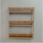Zerya Montessori Çocuk Bebek Odası Kitaplığı - 80*60 cm Çeviz Rengi Çocuk Kitaplık - Ceviz