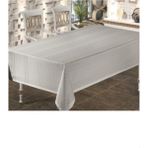 Zesa Home Colber Çizgi Detaylı Masa Örtüsü 160X100...160X280 - Gri - 160 x 160 cm