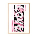 Zestia Ahşap Çerçeveli Tablo, LOVE Yazısı, Pembe Tonlar, Dikey Tipografi Poster No: 107657 30 x 40
