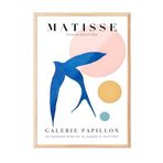 Zestia Ahşap Çerçeveli Tablo, Uçan Kuş Figürü – Matisse Galeri, Salon Dekoru Poster No: 101935 50 x 70
