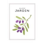 Zestia Beyaz Çerçeveli Tablo, Galerie Jardin Minimal Zeytin Dalı, Mutfak Dekoru Poster No: 100771 70 x 100