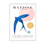 Zestia Beyaz Çerçeveli Tablo, Uçan Kuş Figürü – Matisse Galeri, Salon Dekoru Poster No: 101935 50 x 70