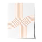 Zestia Çerçevesiz Poster, Minimal Çizgiler, Çalışma Odası Dekoru Poster No: 112324 50 x 70
